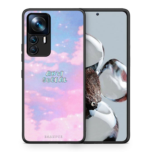 Θήκη Αγίου Βαλεντίνου Xiaomi 12T / K50 Ultra Anti Social από τη Smartfits με σχέδιο στο πίσω μέρος και μαύρο περίβλημα | Xiaomi 12T / K50 Ultra Anti Social case with colorful back and black bezels