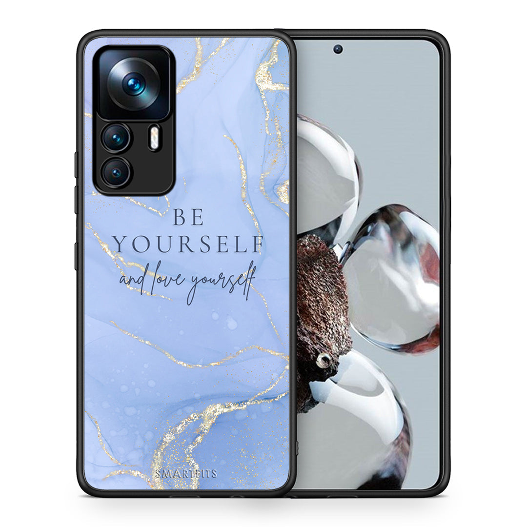 Θήκη Xiaomi 12T / K50 Ultra Be Yourself από τη Smartfits με σχέδιο στο πίσω μέρος και μαύρο περίβλημα | Xiaomi 12T / K50 Ultra Be Yourself case with colorful back and black bezels