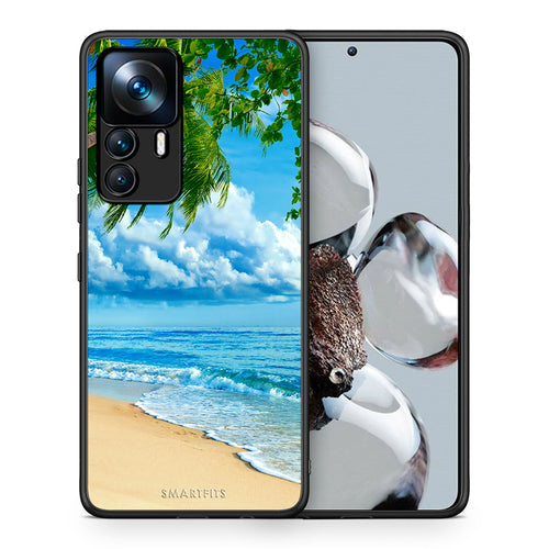 Θήκη Xiaomi 12T / K50 Ultra Beautiful Beach από τη Smartfits με σχέδιο στο πίσω μέρος και μαύρο περίβλημα | Xiaomi 12T / K50 Ultra Beautiful Beach case with colorful back and black bezels