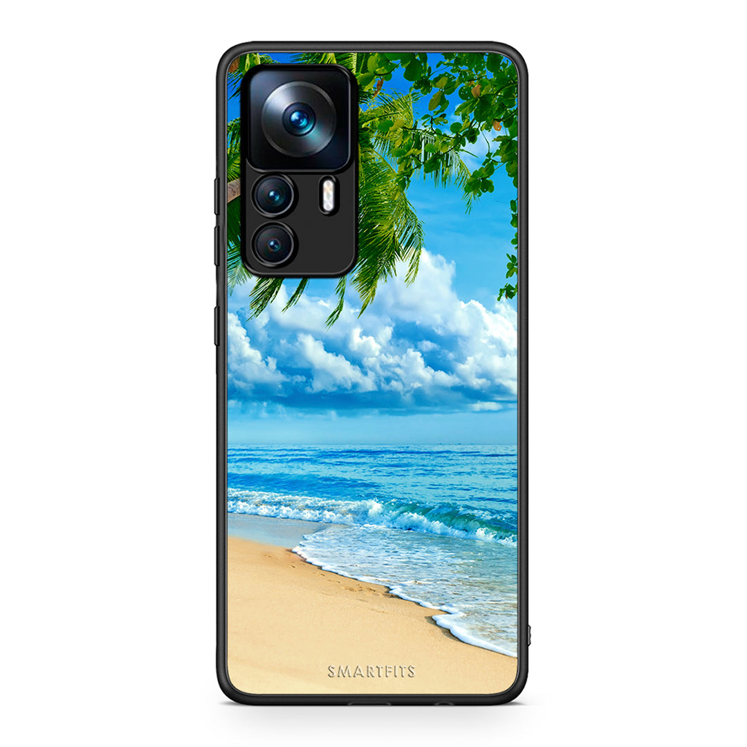 Xiaomi 12T / 12T Pro / K50 Ultra Beautiful Beach θήκη από τη Smartfits με σχέδιο στο πίσω μέρος και μαύρο περίβλημα | Smartphone case with colorful back and black bezels by Smartfits