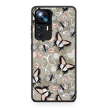 135 - Xiaomi 12T / K50 Ultra Butterflies Boho case, cover, bumper