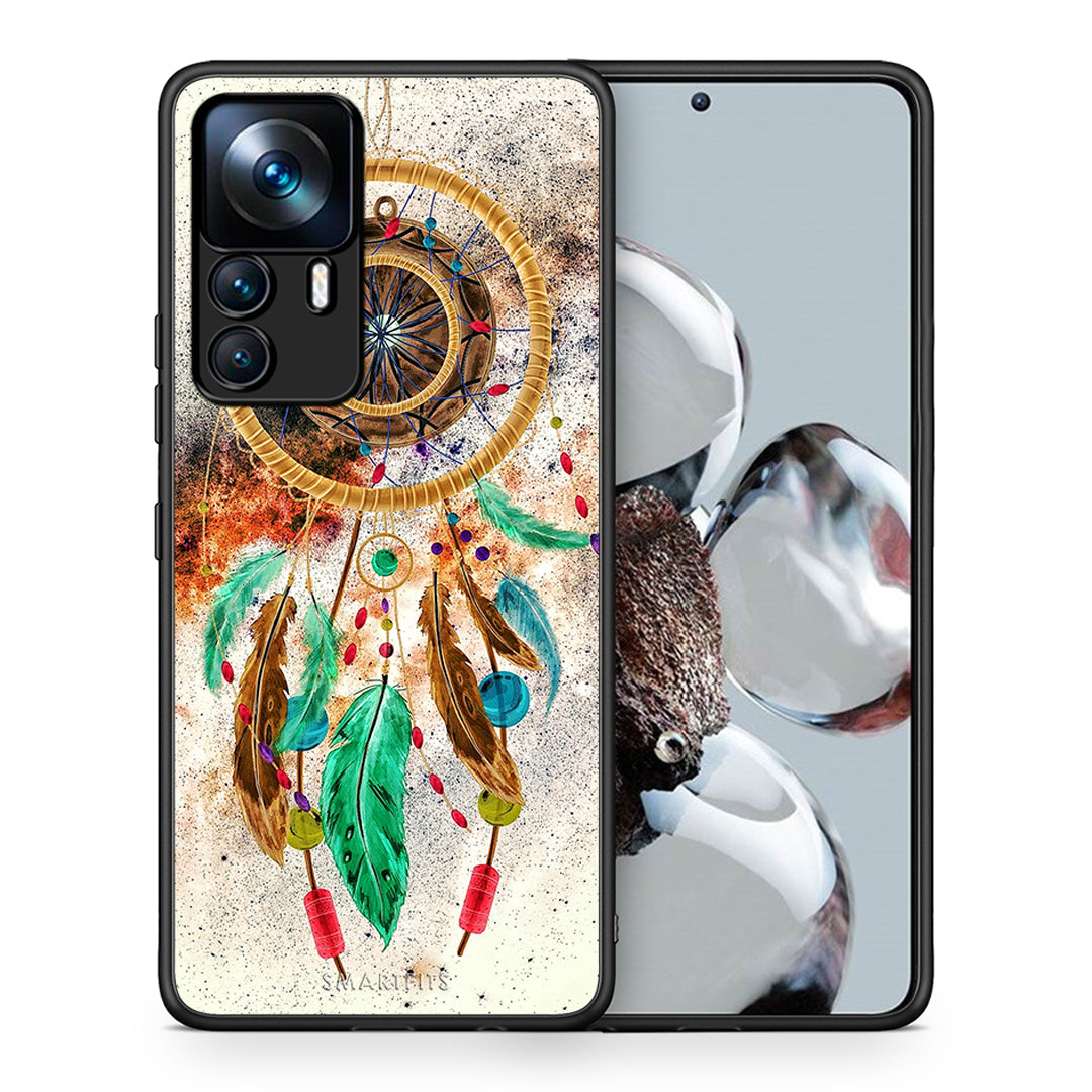 Θήκη Xiaomi 12T / K50 Ultra DreamCatcher Boho από τη Smartfits με σχέδιο στο πίσω μέρος και μαύρο περίβλημα | Xiaomi 12T / K50 Ultra DreamCatcher Boho case with colorful back and black bezels