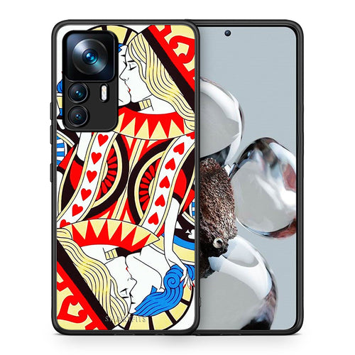 Θήκη Xiaomi 12T / K50 Ultra Card Love από τη Smartfits με σχέδιο στο πίσω μέρος και μαύρο περίβλημα | Xiaomi 12T / K50 Ultra Card Love case with colorful back and black bezels