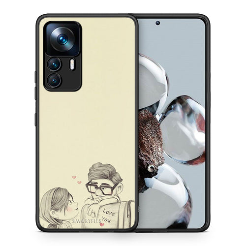 Θήκη Xiaomi 12T / K50 Ultra Carl And Ellie από τη Smartfits με σχέδιο στο πίσω μέρος και μαύρο περίβλημα | Xiaomi 12T / K50 Ultra Carl And Ellie case with colorful back and black bezels