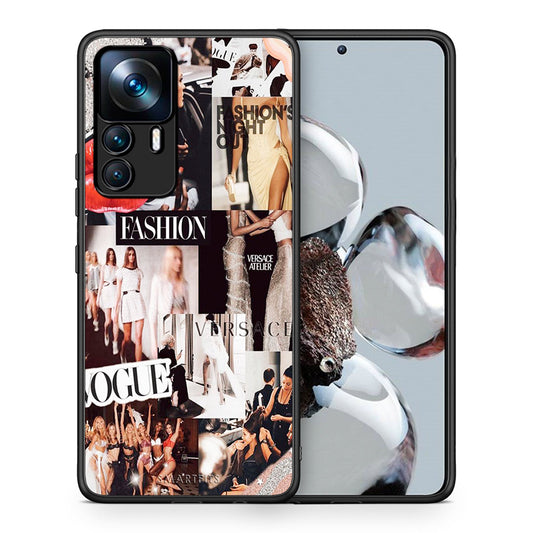 Θήκη Αγίου Βαλεντίνου Xiaomi 12T / K50 Ultra Collage Fashion από τη Smartfits με σχέδιο στο πίσω μέρος και μαύρο περίβλημα | Xiaomi 12T / K50 Ultra Collage Fashion case with colorful back and black bezels