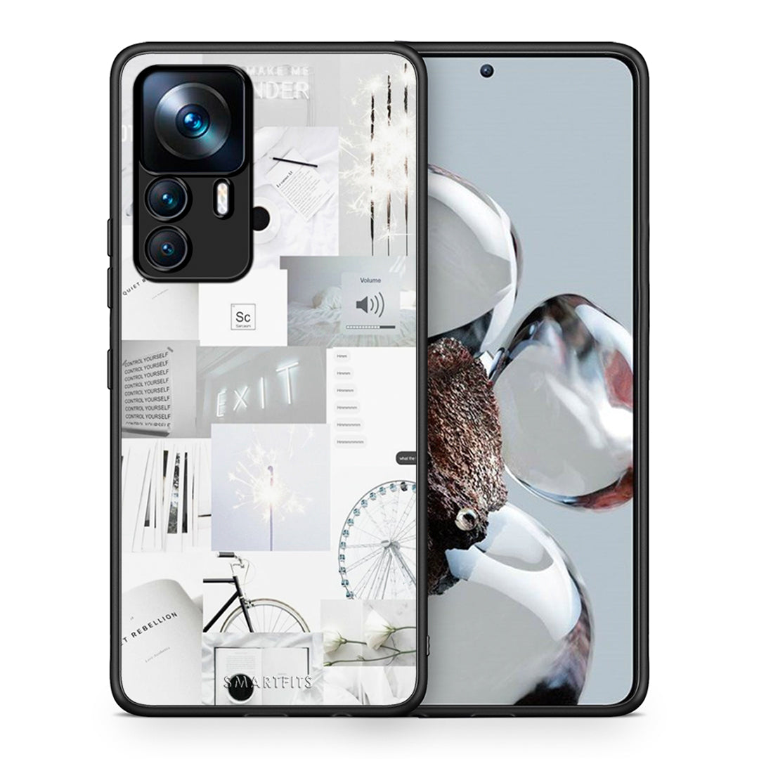 Θήκη Αγίου Βαλεντίνου Xiaomi 12T / K50 Ultra Collage Make Me Wonder από τη Smartfits με σχέδιο στο πίσω μέρος και μαύρο περίβλημα | Xiaomi 12T / K50 Ultra Collage Make Me Wonder case with colorful back and black bezels