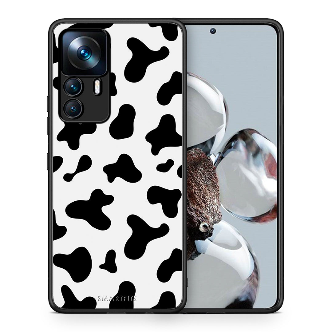 Θήκη Xiaomi 12T / K50 Ultra Cow Print από τη Smartfits με σχέδιο στο πίσω μέρος και μαύρο περίβλημα | Xiaomi 12T / K50 Ultra Cow Print case with colorful back and black bezels