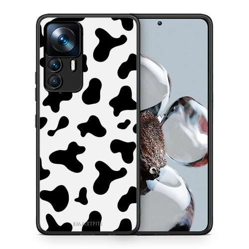 Θήκη Xiaomi 12T / K50 Ultra Cow Print από τη Smartfits με σχέδιο στο πίσω μέρος και μαύρο περίβλημα | Xiaomi 12T / K50 Ultra Cow Print case with colorful back and black bezels