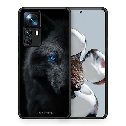 Θήκη Xiaomi 12T / K50 Ultra Dark Wolf από τη Smartfits με σχέδιο στο πίσω μέρος και μαύρο περίβλημα | Xiaomi 12T / K50 Ultra Dark Wolf case with colorful back and black bezels