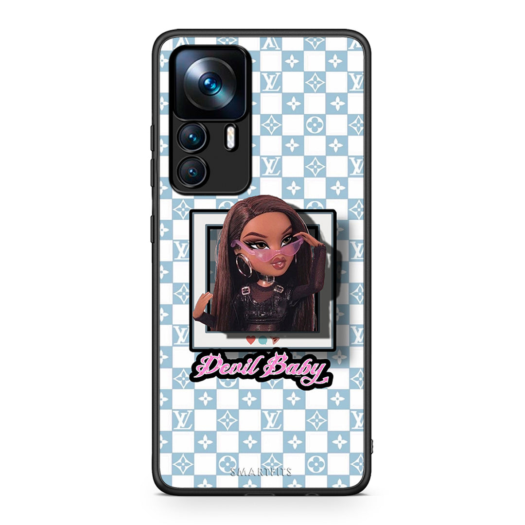 Xiaomi 12T / K50 Ultra Devil Baby Θήκη Αγίου Βαλεντίνου από τη Smartfits με σχέδιο στο πίσω μέρος και μαύρο περίβλημα | Smartphone case with colorful back and black bezels by Smartfits