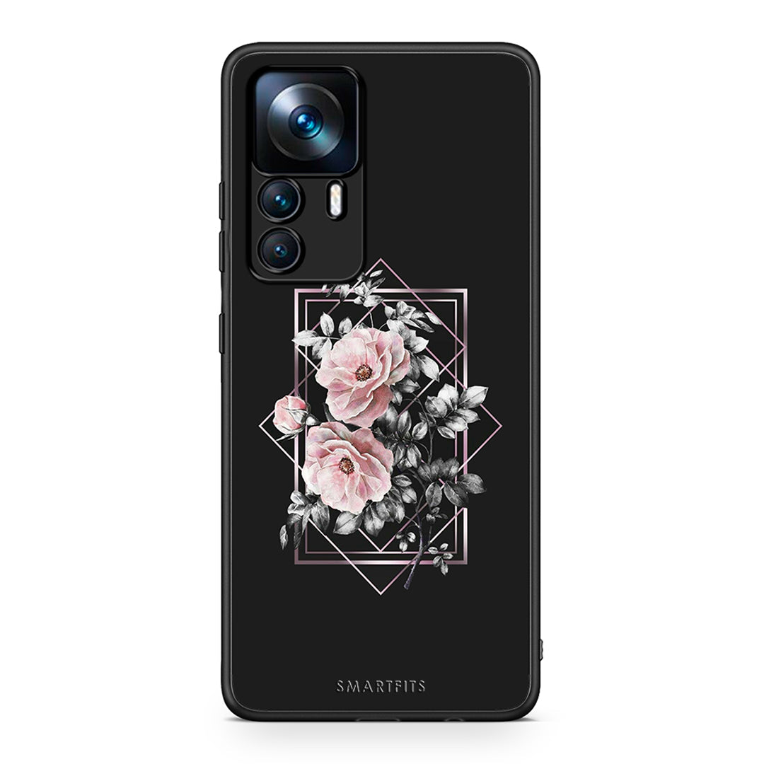 4 - Xiaomi 12T / 12T Pro / K50 Ultra Frame Flower case, cover, bumper