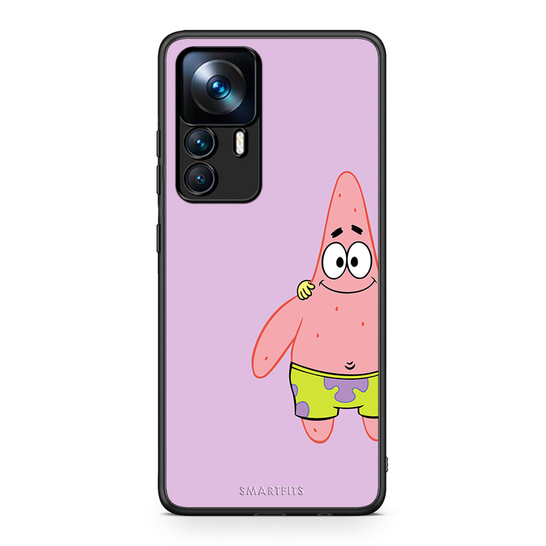 Xiaomi 12T / K50 Ultra Friends Patrick θήκη από τη Smartfits με σχέδιο στο πίσω μέρος και μαύρο περίβλημα | Smartphone case with colorful back and black bezels by Smartfits