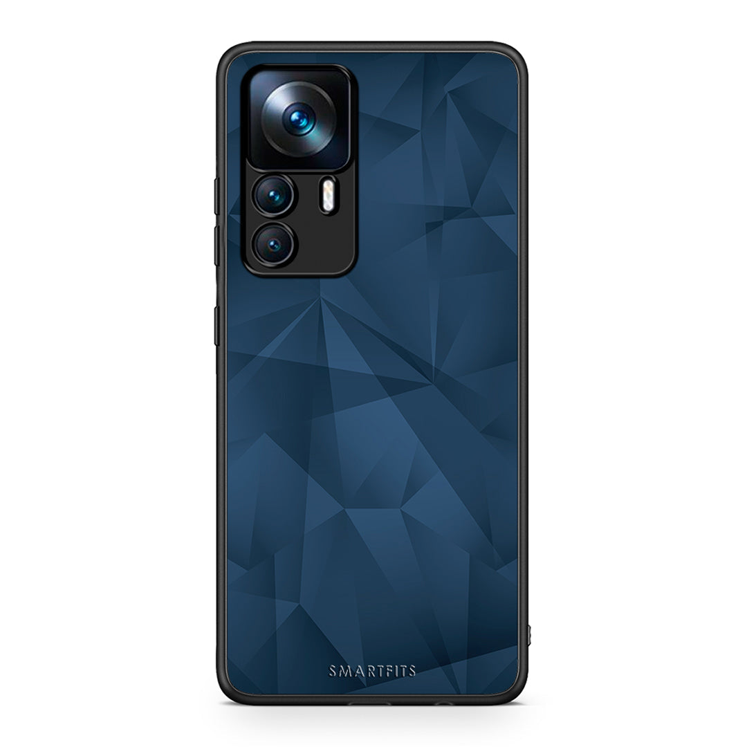39 - Xiaomi 12T / K50 Ultra Blue Abstract Geometric case, cover, bumper