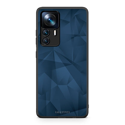 39 - Xiaomi 12T / K50 Ultra Blue Abstract Geometric case, cover, bumper