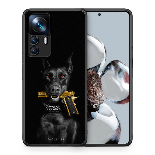 Θήκη Αγίου Βαλεντίνου Xiaomi 12T / K50 Ultra Golden Gun από τη Smartfits με σχέδιο στο πίσω μέρος και μαύρο περίβλημα | Xiaomi 12T / K50 Ultra Golden Gun case with colorful back and black bezels
