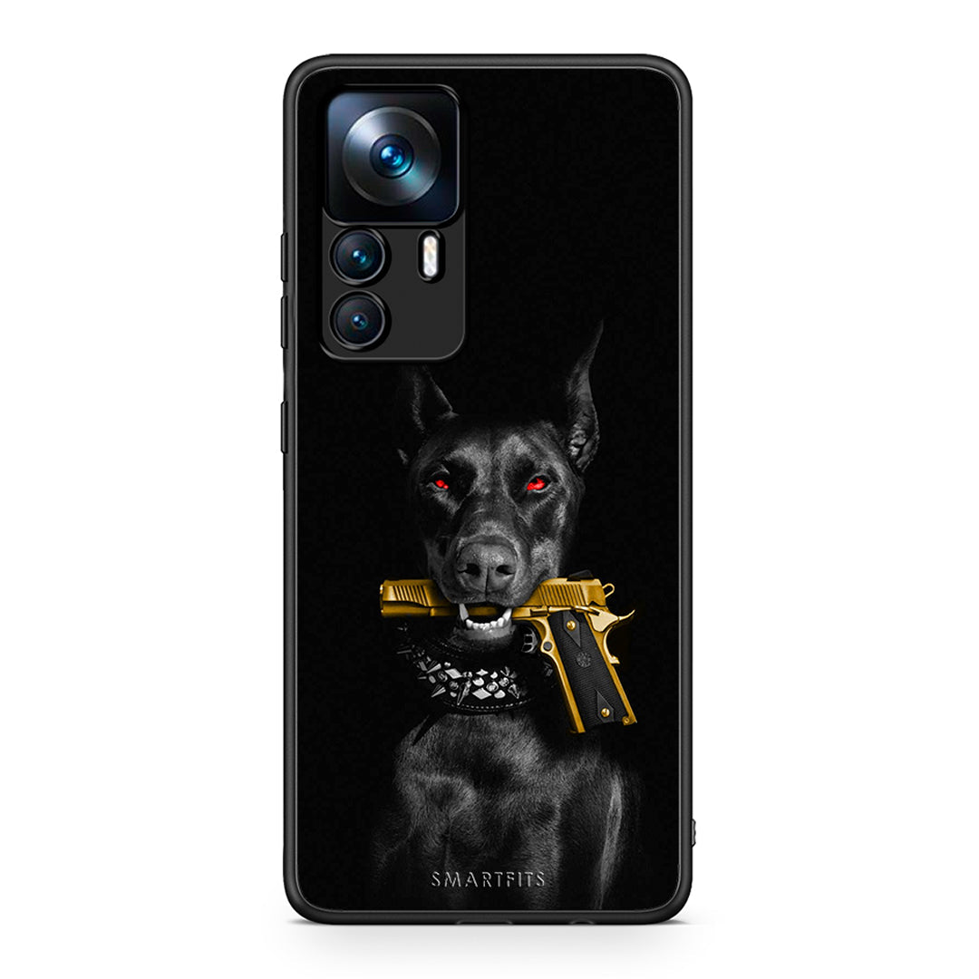 Xiaomi 12T / K50 Ultra Golden Gun Θήκη Αγίου Βαλεντίνου από τη Smartfits με σχέδιο στο πίσω μέρος και μαύρο περίβλημα | Smartphone case with colorful back and black bezels by Smartfits
