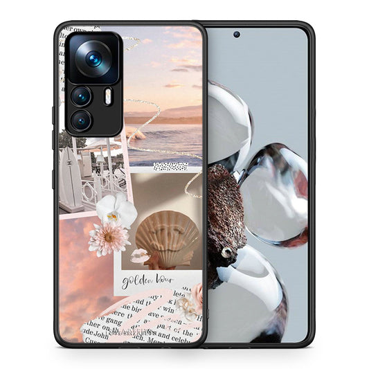 Θήκη Αγίου Βαλεντίνου Xiaomi 12T / K50 Ultra Golden Hour από τη Smartfits με σχέδιο στο πίσω μέρος και μαύρο περίβλημα | Xiaomi 12T / K50 Ultra Golden Hour case with colorful back and black bezels