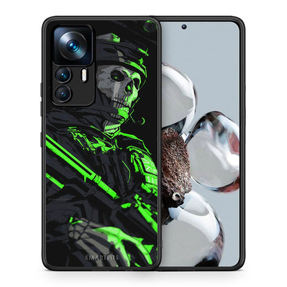 Θήκη Αγίου Βαλεντίνου Xiaomi 12T / K50 Ultra Green Soldier από τη Smartfits με σχέδιο στο πίσω μέρος και μαύρο περίβλημα | Xiaomi 12T / K50 Ultra Green Soldier case with colorful back and black bezels