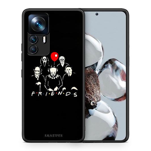 Θήκη Xiaomi 12T / K50 Ultra Halloween Friends από τη Smartfits με σχέδιο στο πίσω μέρος και μαύρο περίβλημα | Xiaomi 12T / K50 Ultra Halloween Friends case with colorful back and black bezels