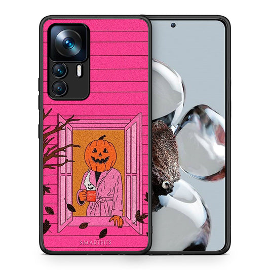 Θήκη Xiaomi 12T / K50 Ultra Halloween Pumpkin Lady από τη Smartfits με σχέδιο στο πίσω μέρος και μαύρο περίβλημα | Xiaomi 12T / K50 Ultra Halloween Pumpkin Lady case with colorful back and black bezels