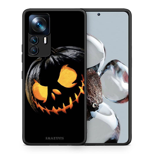 Θήκη Xiaomi 12T / K50 Ultra Halloween Scary Pumpkin από τη Smartfits με σχέδιο στο πίσω μέρος και μαύρο περίβλημα | Xiaomi 12T / K50 Ultra Halloween Scary Pumpkin case with colorful back and black bezels