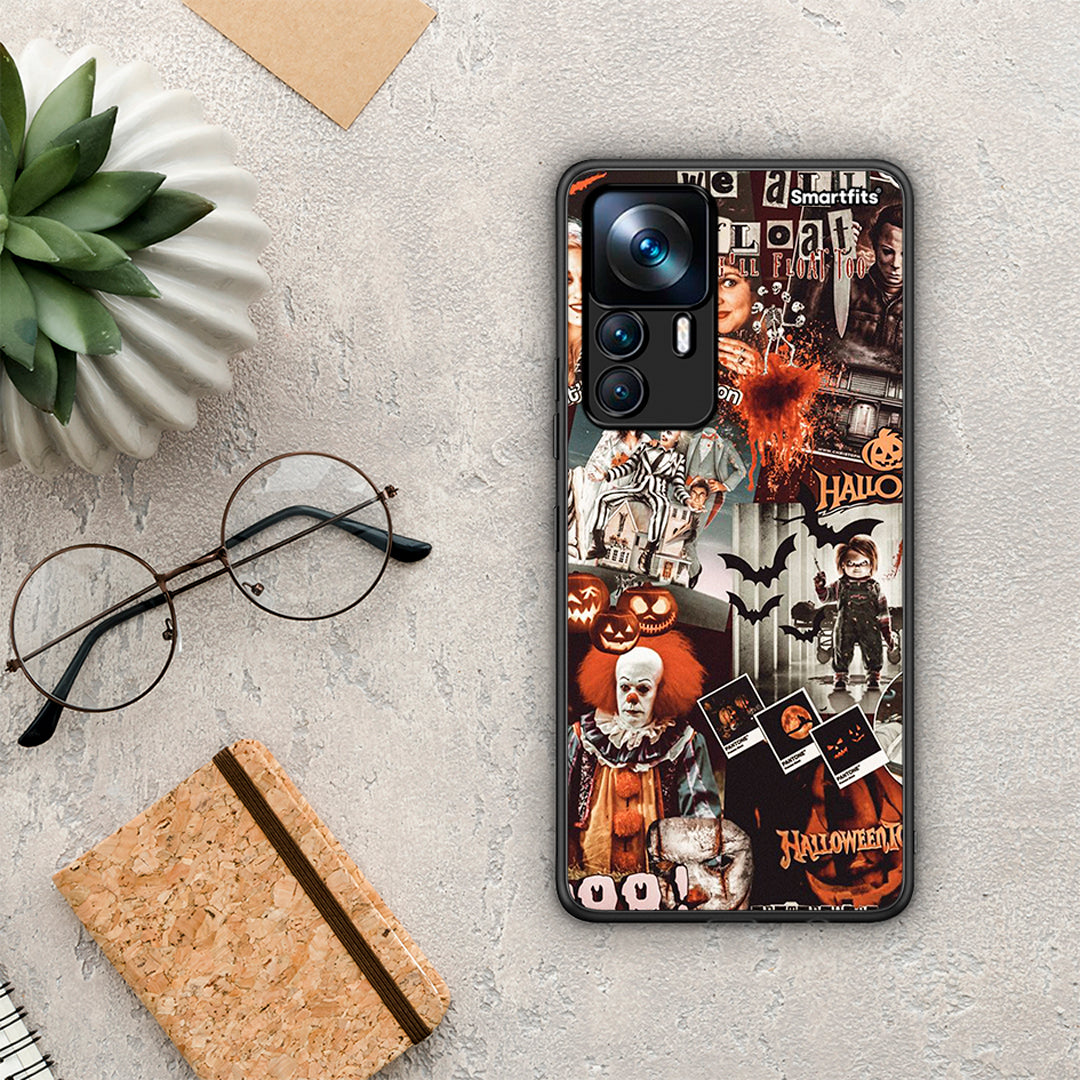 Xiaomi 12T / K50 Ultra Halloween Spooky Season θήκη από τη Smartfits με σχέδιο στο πίσω μέρος και μαύρο περίβλημα | Smartphone case with colorful back and black bezels by Smartfits