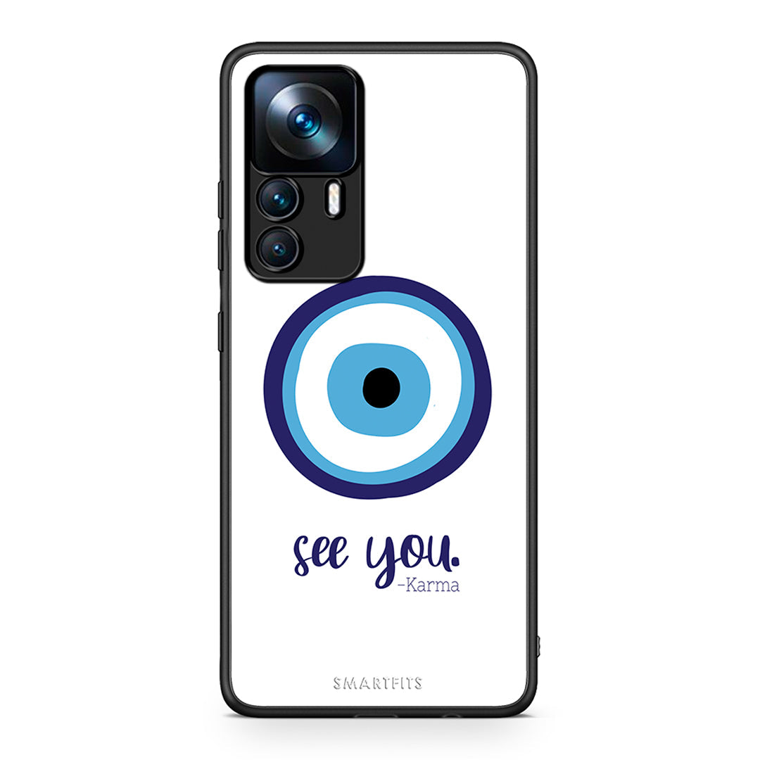 Xiaomi 12T / K50 Ultra Karma Says θήκη από τη Smartfits με σχέδιο στο πίσω μέρος και μαύρο περίβλημα | Smartphone case with colorful back and black bezels by Smartfits