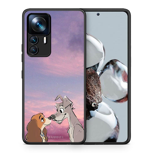 Θήκη Xiaomi 12T / K50 Ultra Lady And Tramp από τη Smartfits με σχέδιο στο πίσω μέρος και μαύρο περίβλημα | Xiaomi 12T / K50 Ultra Lady And Tramp case with colorful back and black bezels