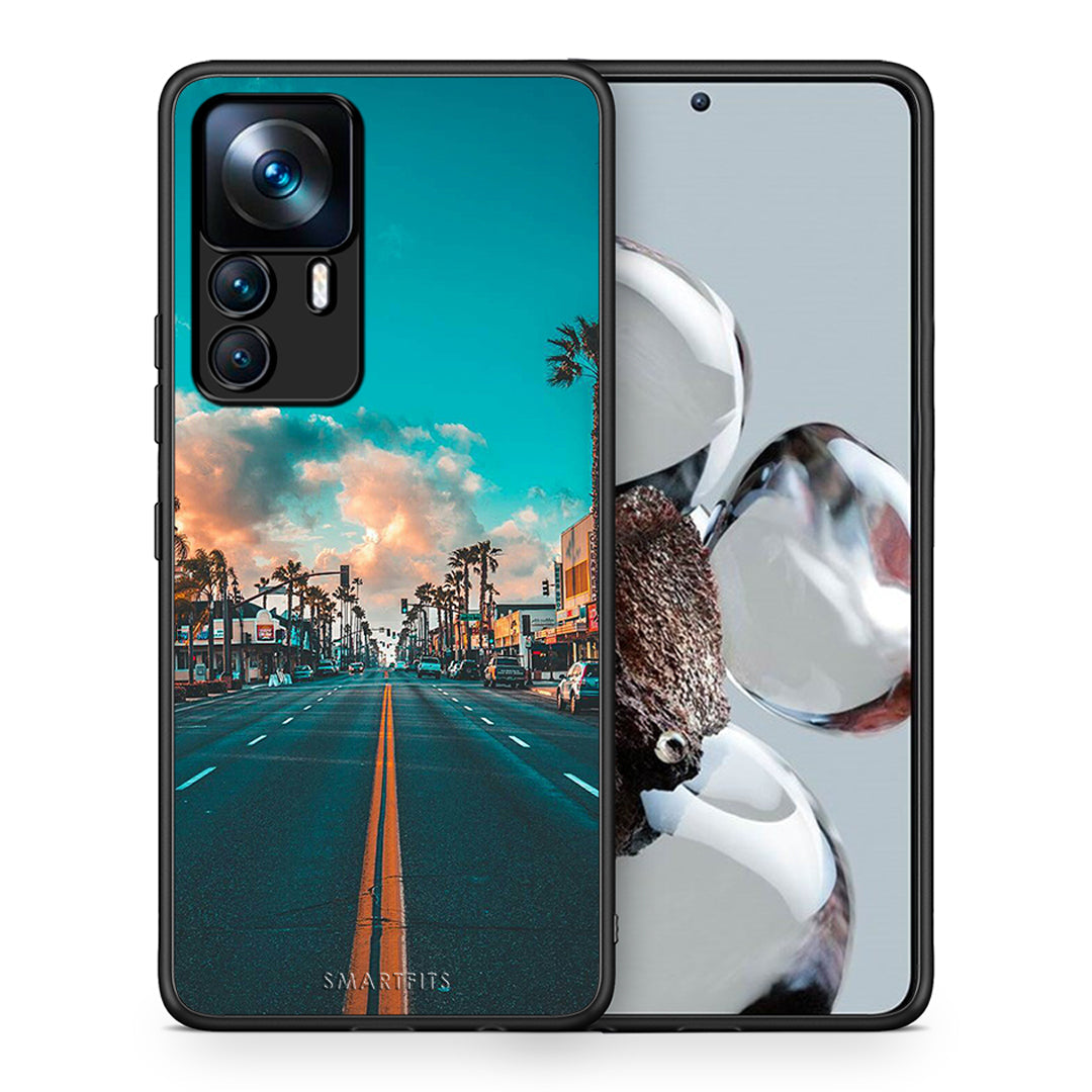 Θήκη Xiaomi 12T / K50 Ultra City Landscape από τη Smartfits με σχέδιο στο πίσω μέρος και μαύρο περίβλημα | Xiaomi 12T / K50 Ultra City Landscape case with colorful back and black bezels