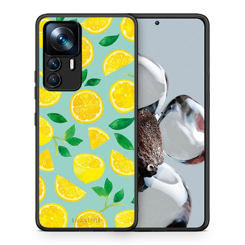 Θήκη Xiaomi 12T / K50 Ultra Lemons από τη Smartfits με σχέδιο στο πίσω μέρος και μαύρο περίβλημα | Xiaomi 12T / K50 Ultra Lemons case with colorful back and black bezels