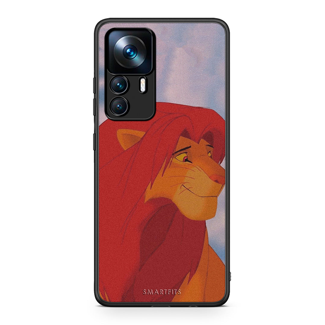 Xiaomi 12T / 12T Pro / K50 Ultra Lion Love 1 Θήκη Αγίου Βαλεντίνου από τη Smartfits με σχέδιο στο πίσω μέρος και μαύρο περίβλημα | Smartphone case with colorful back and black bezels by Smartfits