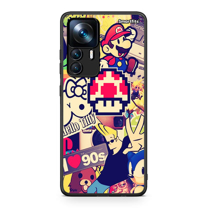 Xiaomi 12T / K50 Ultra Love The 90s θήκη από τη Smartfits με σχέδιο στο πίσω μέρος και μαύρο περίβλημα | Smartphone case with colorful back and black bezels by Smartfits