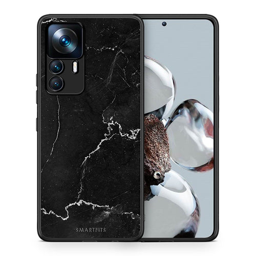 Θήκη Xiaomi 12T / K50 Ultra Black Marble από τη Smartfits με σχέδιο στο πίσω μέρος και μαύρο περίβλημα | Xiaomi 12T / K50 Ultra Black Marble case with colorful back and black bezels