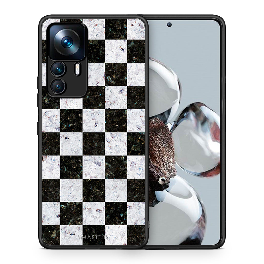 Θήκη Xiaomi 12T / K50 Ultra Square Geometric Marble από τη Smartfits με σχέδιο στο πίσω μέρος και μαύρο περίβλημα | Xiaomi 12T / K50 Ultra Square Geometric Marble case with colorful back and black bezels