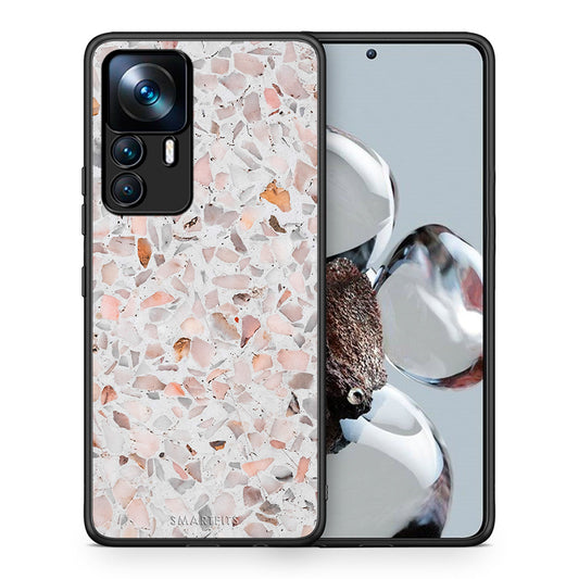 Θήκη Xiaomi 12T / K50 Ultra Marble Terrazzo από τη Smartfits με σχέδιο στο πίσω μέρος και μαύρο περίβλημα | Xiaomi 12T / K50 Ultra Marble Terrazzo case with colorful back and black bezels