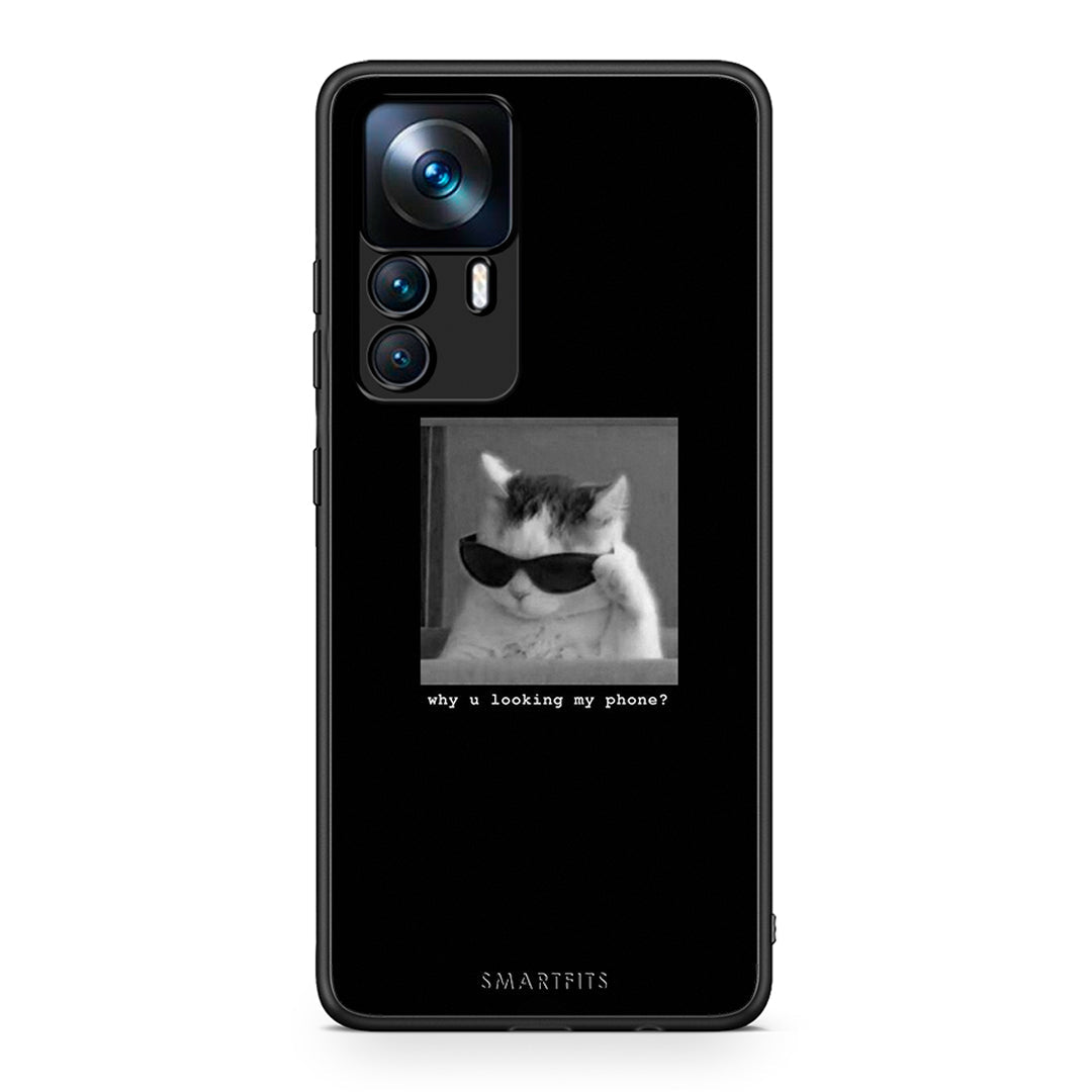 Xiaomi 12T / K50 Ultra Meme Cat θήκη από τη Smartfits με σχέδιο στο πίσω μέρος και μαύρο περίβλημα | Smartphone case with colorful back and black bezels by Smartfits