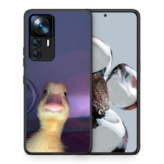 Θήκη Xiaomi 12T / K50 Ultra Meme Duck από τη Smartfits με σχέδιο στο πίσω μέρος και μαύρο περίβλημα | Xiaomi 12T / K50 Ultra Meme Duck case with colorful back and black bezels
