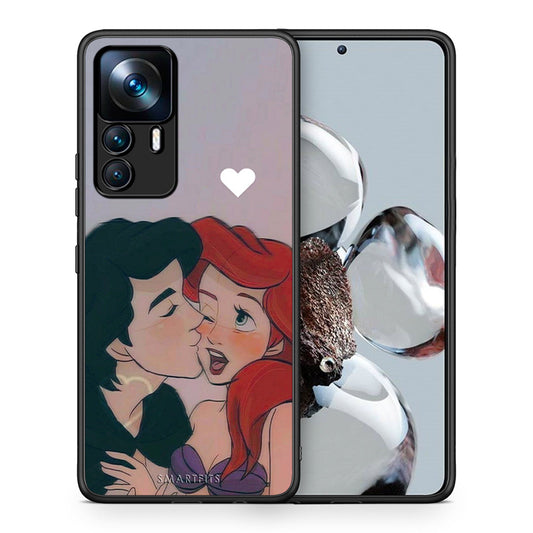 Θήκη Αγίου Βαλεντίνου Xiaomi 12T / K50 Ultra Mermaid Love από τη Smartfits με σχέδιο στο πίσω μέρος και μαύρο περίβλημα | Xiaomi 12T / K50 Ultra Mermaid Love case with colorful back and black bezels
