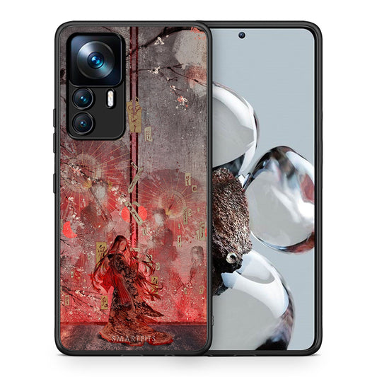 Θήκη Xiaomi 12T / K50 Ultra Nezuko Kamado από τη Smartfits με σχέδιο στο πίσω μέρος και μαύρο περίβλημα | Xiaomi 12T / K50 Ultra Nezuko Kamado case with colorful back and black bezels