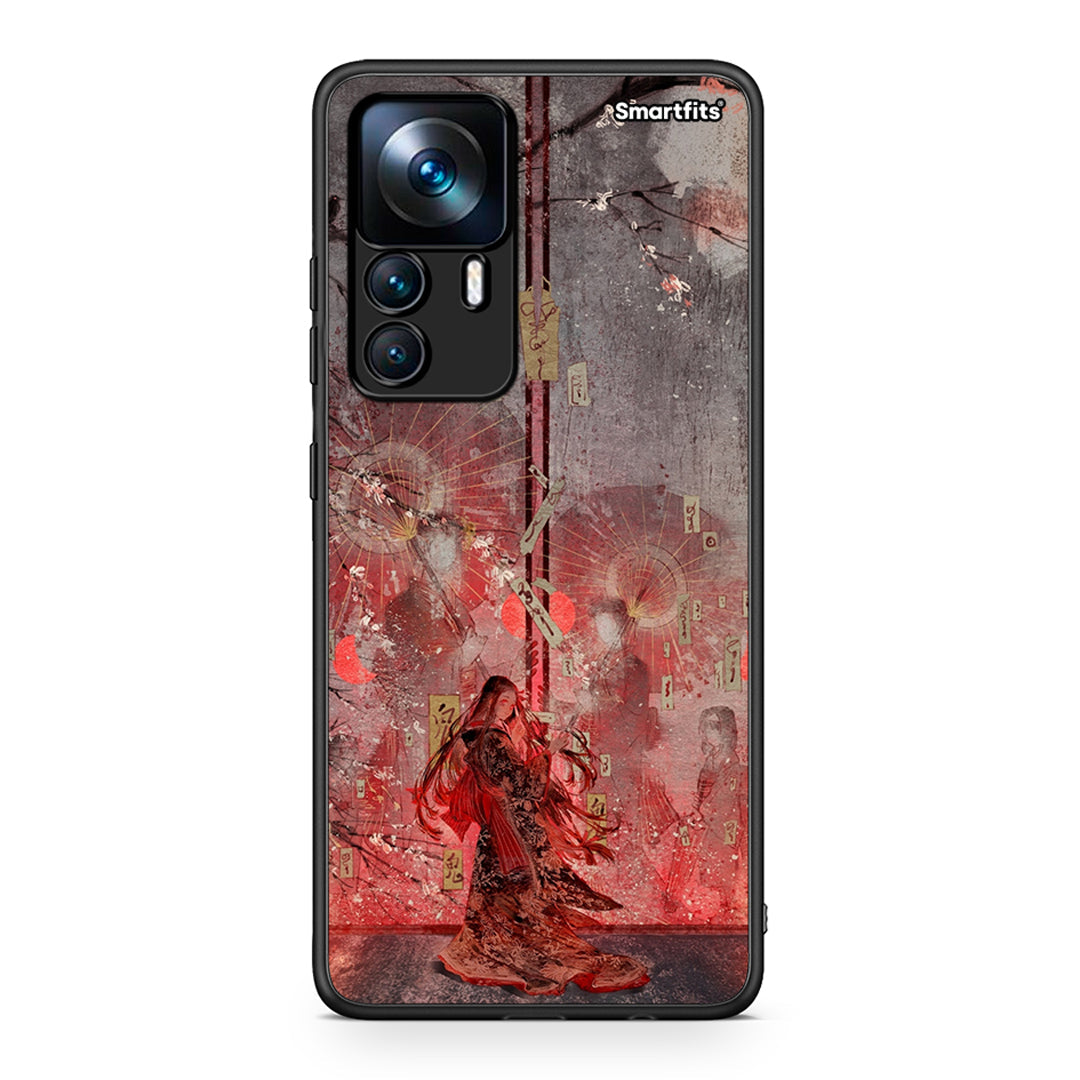 Xiaomi 12T / K50 Ultra Nezuko Kamado θήκη από τη Smartfits με σχέδιο στο πίσω μέρος και μαύρο περίβλημα | Smartphone case with colorful back and black bezels by Smartfits