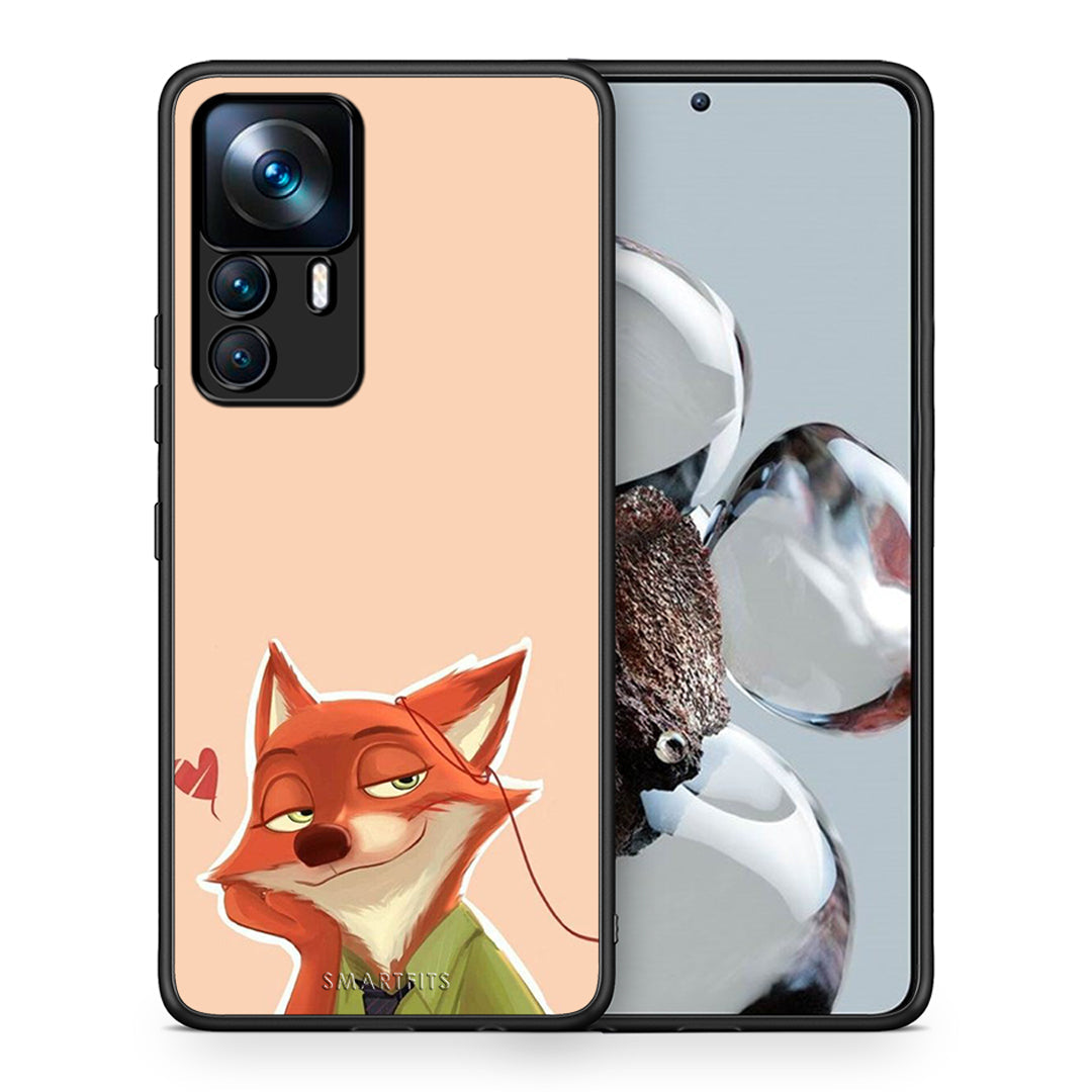 Θήκη Xiaomi 12T / K50 Ultra Nick Wilde And Judy Hopps Love 1 από τη Smartfits με σχέδιο στο πίσω μέρος και μαύρο περίβλημα | Xiaomi 12T / K50 Ultra Nick Wilde And Judy Hopps Love 1 case with colorful back and black bezels