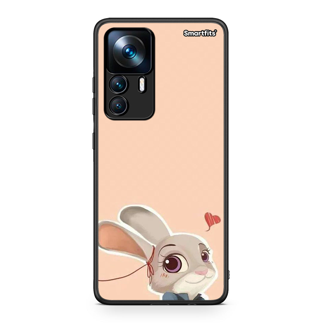 Xiaomi 12T / K50 Ultra Nick Wilde And Judy Hopps Love 2 θήκη από τη Smartfits με σχέδιο στο πίσω μέρος και μαύρο περίβλημα | Smartphone case with colorful back and black bezels by Smartfits