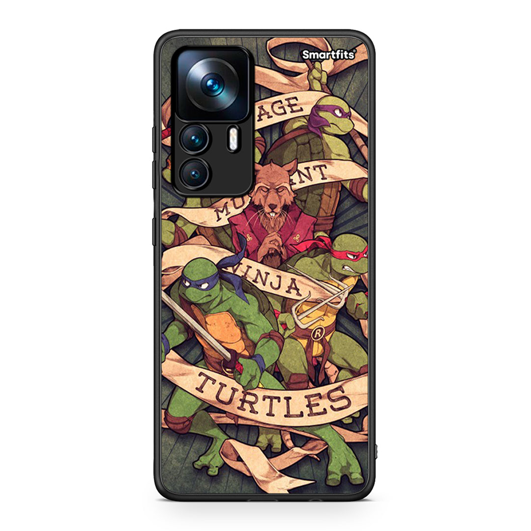 Xiaomi 12T / K50 Ultra Ninja Turtles θήκη από τη Smartfits με σχέδιο στο πίσω μέρος και μαύρο περίβλημα | Smartphone case with colorful back and black bezels by Smartfits