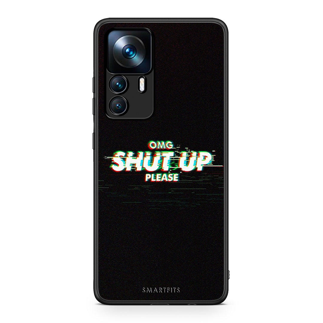 Xiaomi 12T / 12T Pro / K50 Ultra OMG ShutUp θήκη από τη Smartfits με σχέδιο στο πίσω μέρος και μαύρο περίβλημα | Smartphone case with colorful back and black bezels by Smartfits
