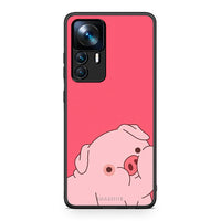 Thumbnail for Xiaomi 12T / 12T Pro / K50 Ultra Pig Love 1 Θήκη Αγίου Βαλεντίνου από τη Smartfits με σχέδιο στο πίσω μέρος και μαύρο περίβλημα | Smartphone case with colorful back and black bezels by Smartfits