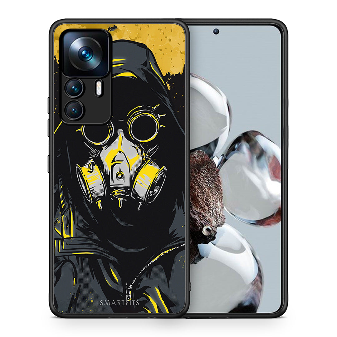 Θήκη Xiaomi 12T / K50 Ultra Mask PopArt από τη Smartfits με σχέδιο στο πίσω μέρος και μαύρο περίβλημα | Xiaomi 12T / K50 Ultra Mask PopArt case with colorful back and black bezels
