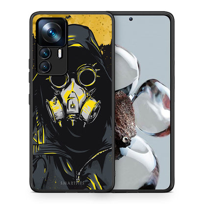 Θήκη Xiaomi 12T / K50 Ultra Mask PopArt από τη Smartfits με σχέδιο στο πίσω μέρος και μαύρο περίβλημα | Xiaomi 12T / K50 Ultra Mask PopArt case with colorful back and black bezels