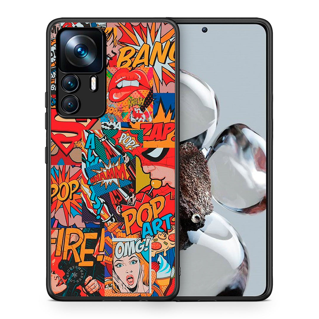 Θήκη Xiaomi 12T / K50 Ultra PopArt OMG από τη Smartfits με σχέδιο στο πίσω μέρος και μαύρο περίβλημα | Xiaomi 12T / K50 Ultra PopArt OMG case with colorful back and black bezels