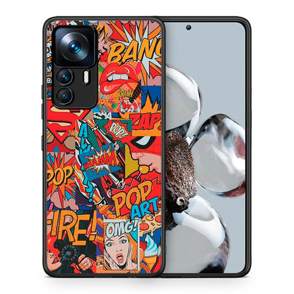 Θήκη Xiaomi 12T / K50 Ultra PopArt OMG από τη Smartfits με σχέδιο στο πίσω μέρος και μαύρο περίβλημα | Xiaomi 12T / K50 Ultra PopArt OMG case with colorful back and black bezels