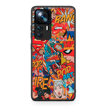 Xiaomi 12T / K50 Ultra PopArt OMG θήκη από τη Smartfits με σχέδιο στο πίσω μέρος και μαύρο περίβλημα | Smartphone case with colorful back and black bezels by Smartfits